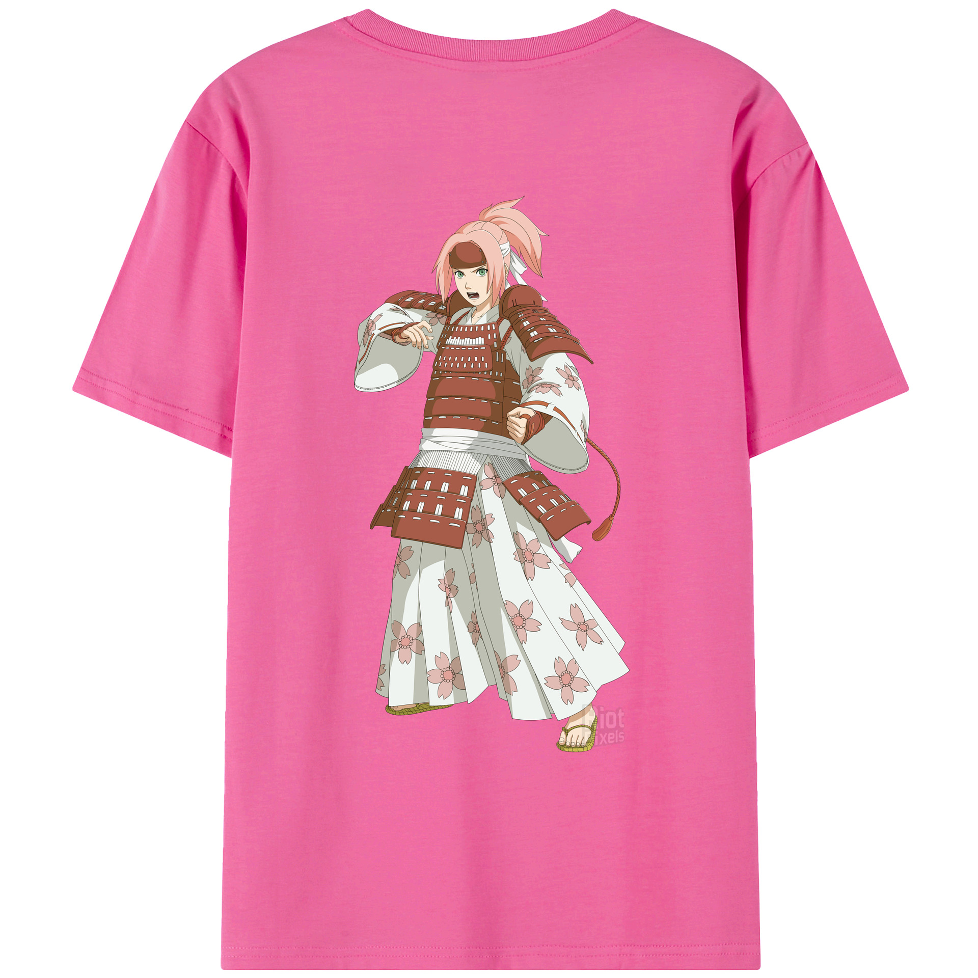 （画像用） NARUTO -ナルト- 春野サクラ Haruno Sakura レディース半袖Tシャツ(バックプリント)